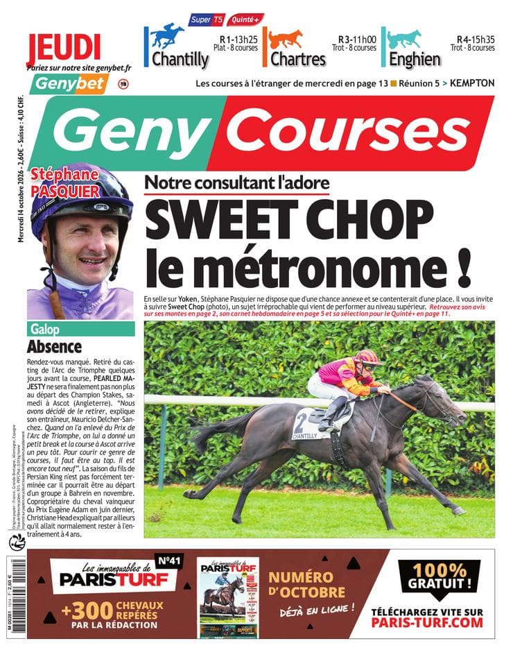 Couverture de l'édition du Mercredi 14 octobre 2026